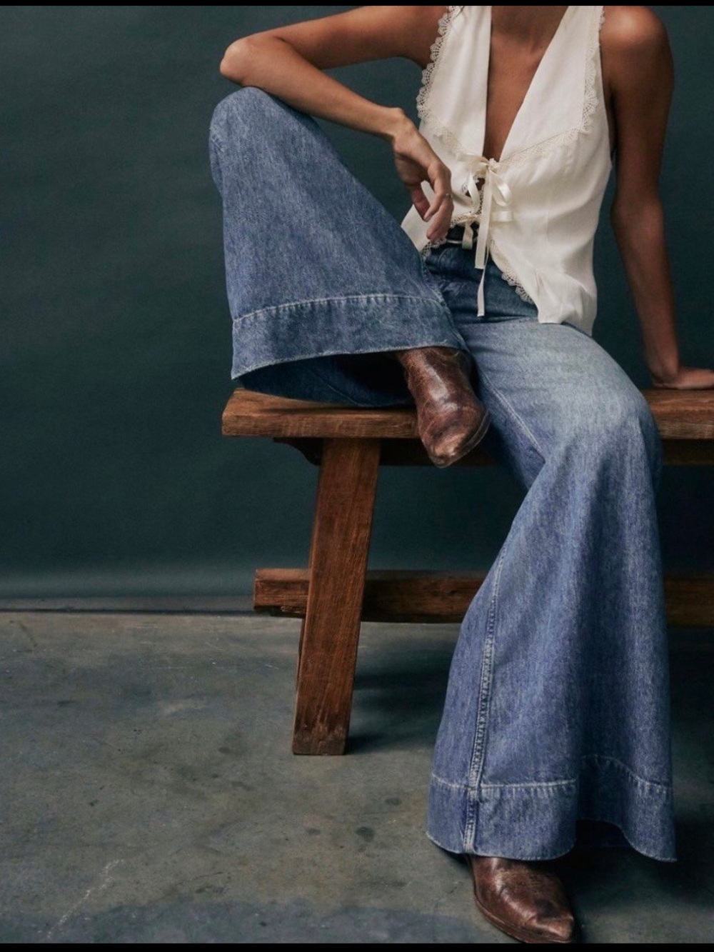 Free People We The Free Perfect Storm Flare Jeans - Picture 3 of 8